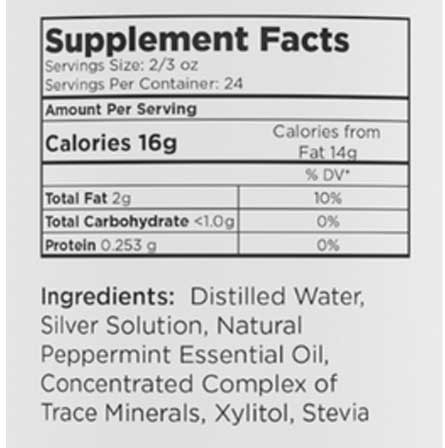 NATURAL SILVER MINT MOUTHWASH 16 OZ