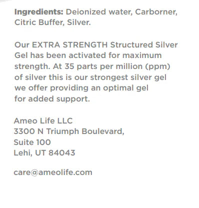 EXTRA STRENGTH SILVER GEL